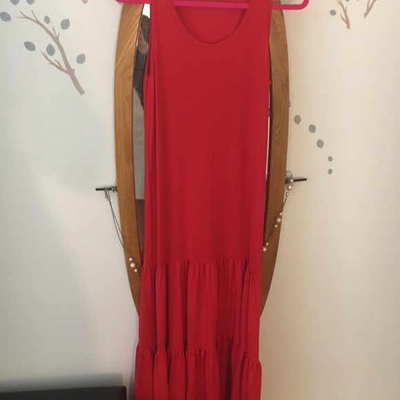 : T-Shirt Comfy/Cute Red Dress - Picture 4 of 5